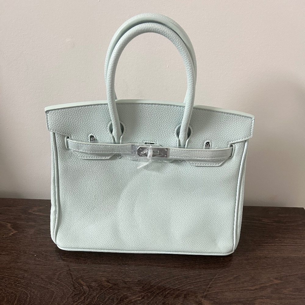 BIg blue sky tote bag